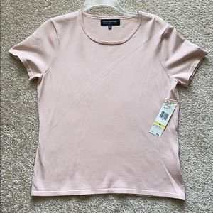 NWT Jones New York Short Sleeve Sweater Blouse